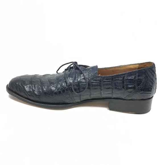 David Eden Oxfords Shoe Size 9 Blue Full Alligator main image 10